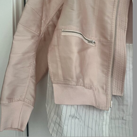 3.1 Phillip Lim Pink Silk Blend Oversized Bomber Jacket - Picture 6 of 8